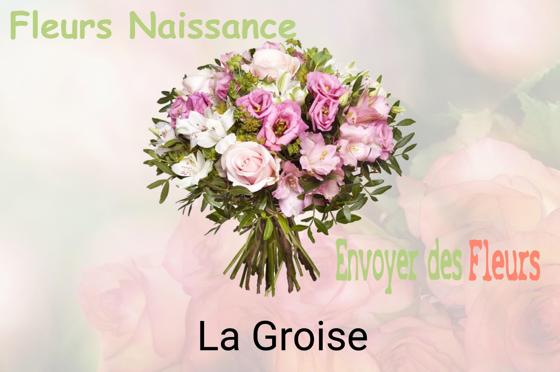 Bouquet de fleurs de naissance livré à La Groise